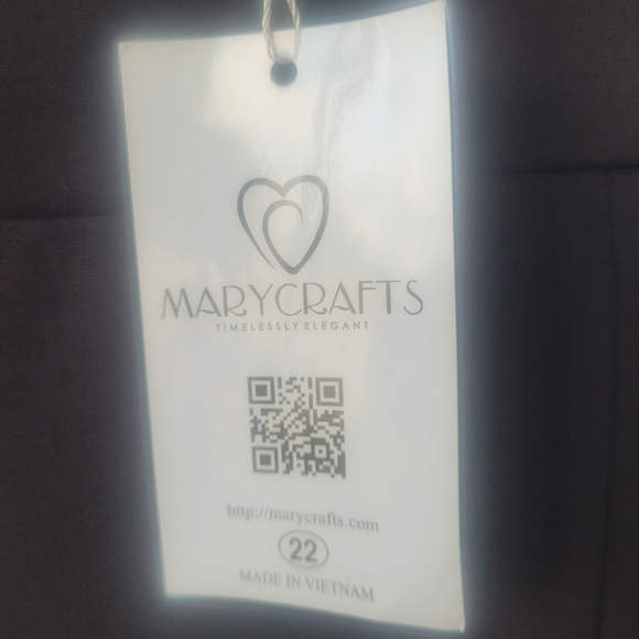 Marycrafts Women's Fit Flare Tea Midi Dress sz 22 black  NWT - Picture 5 of 11